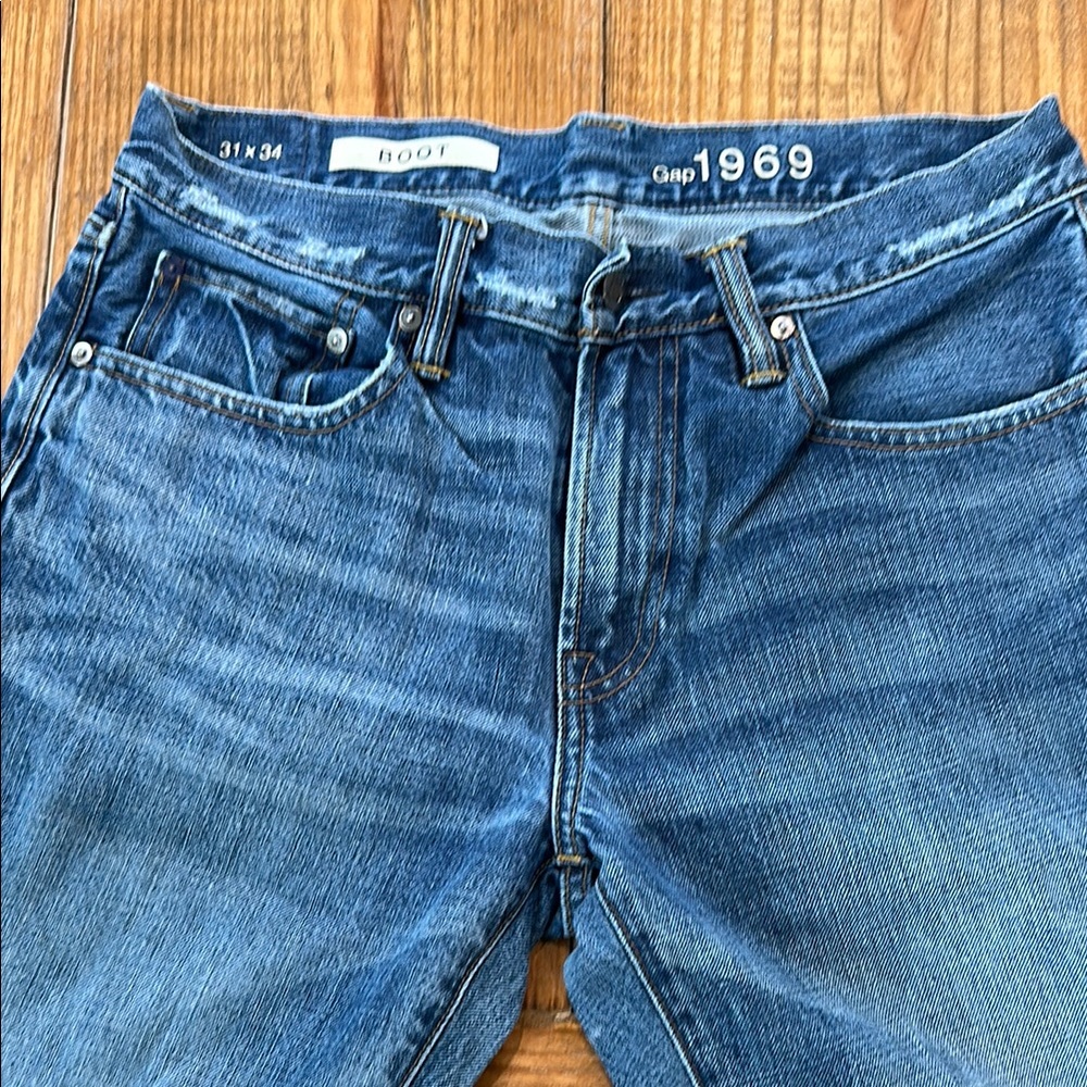 GAP Blue Bootcut Jeans Classic Style 31x34